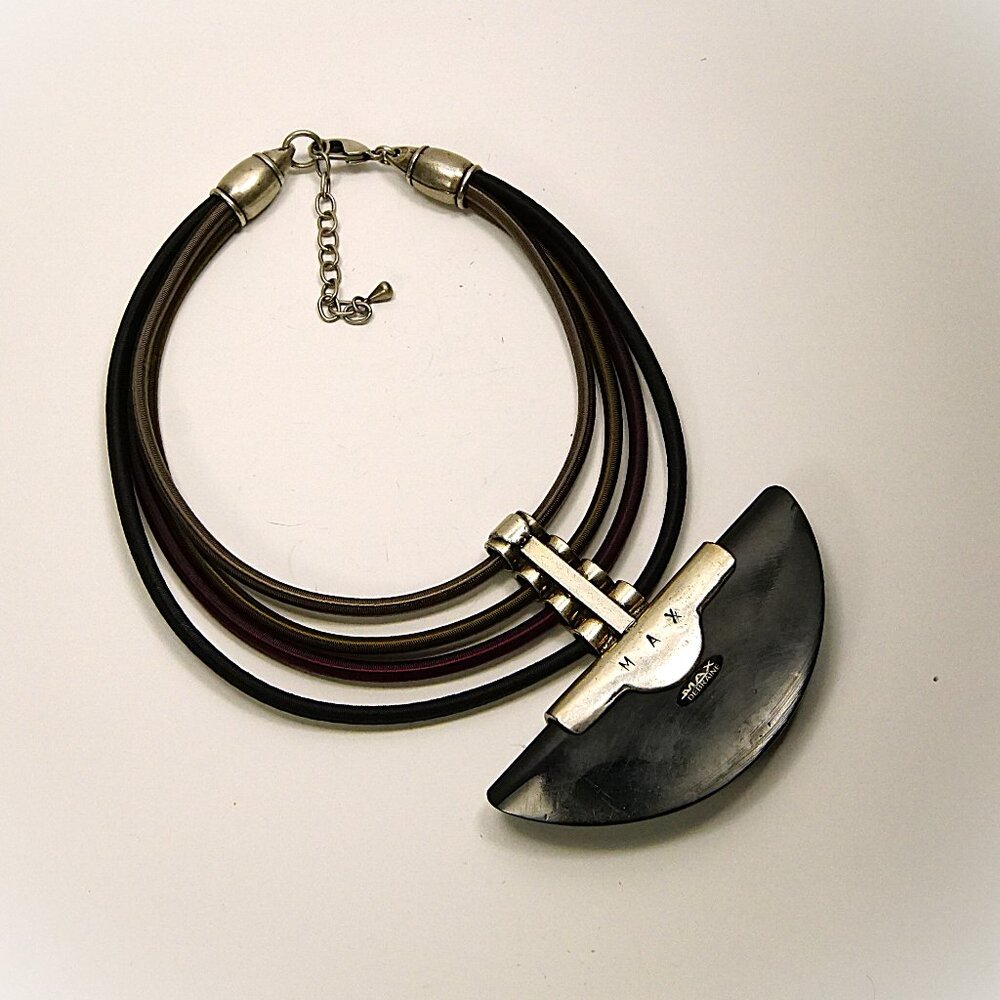 Deco Chunky Necklace by Max Debraine Paris - French Galalith